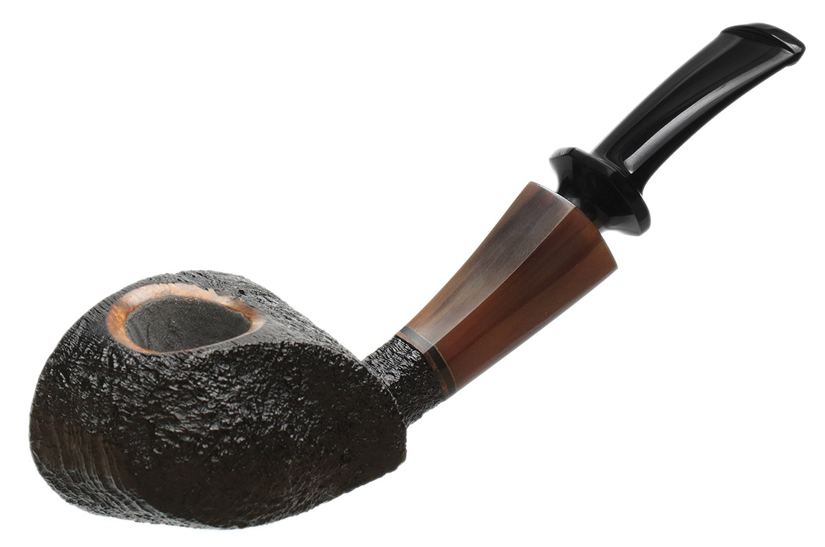 Scott Klein Partially Sandblasted Mini Blowfish with Horn