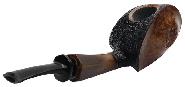 Scott Klein Partially Sandblasted Mini Blowfish with Horn