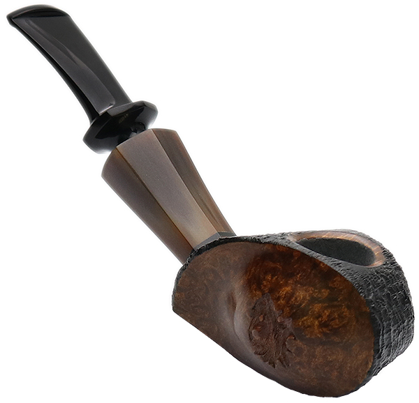 Scott Klein Partially Sandblasted Mini Blowfish with Horn