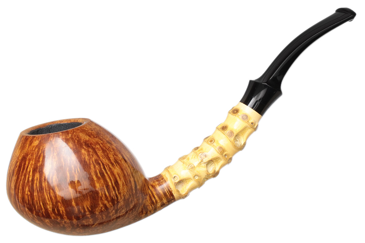 Scott Klein Smooth Bent Brandy with Bamboo (Signature)