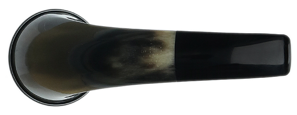 Pete Prevost Smooth Horn Calabash with Meerschaum and Ebonite (with Extra Briar Bowl)