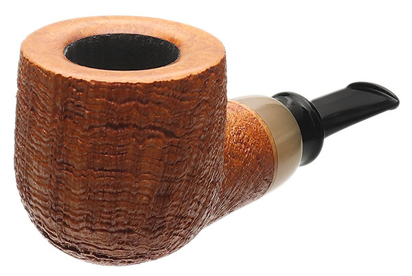 Pete Prevost Sandblasted Pot with Horn