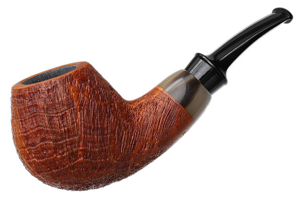 Pete Prevost Sandblasted Bent Brandy with Horn