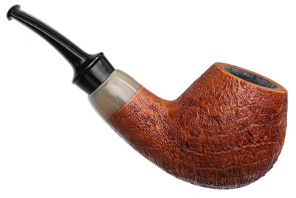 Pete Prevost Sandblasted Bent Brandy with Horn
