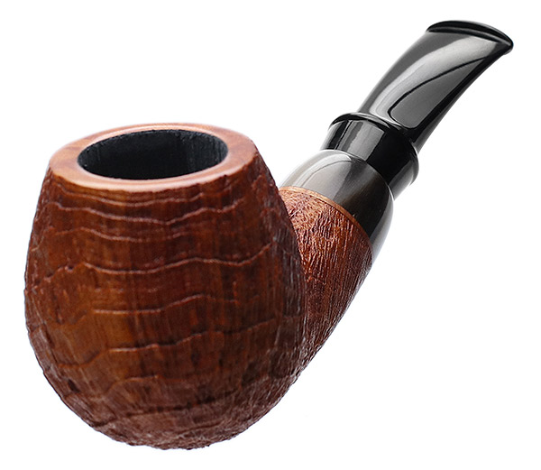 Pete Prevost Sandblasted Bent Brandy with Horn
