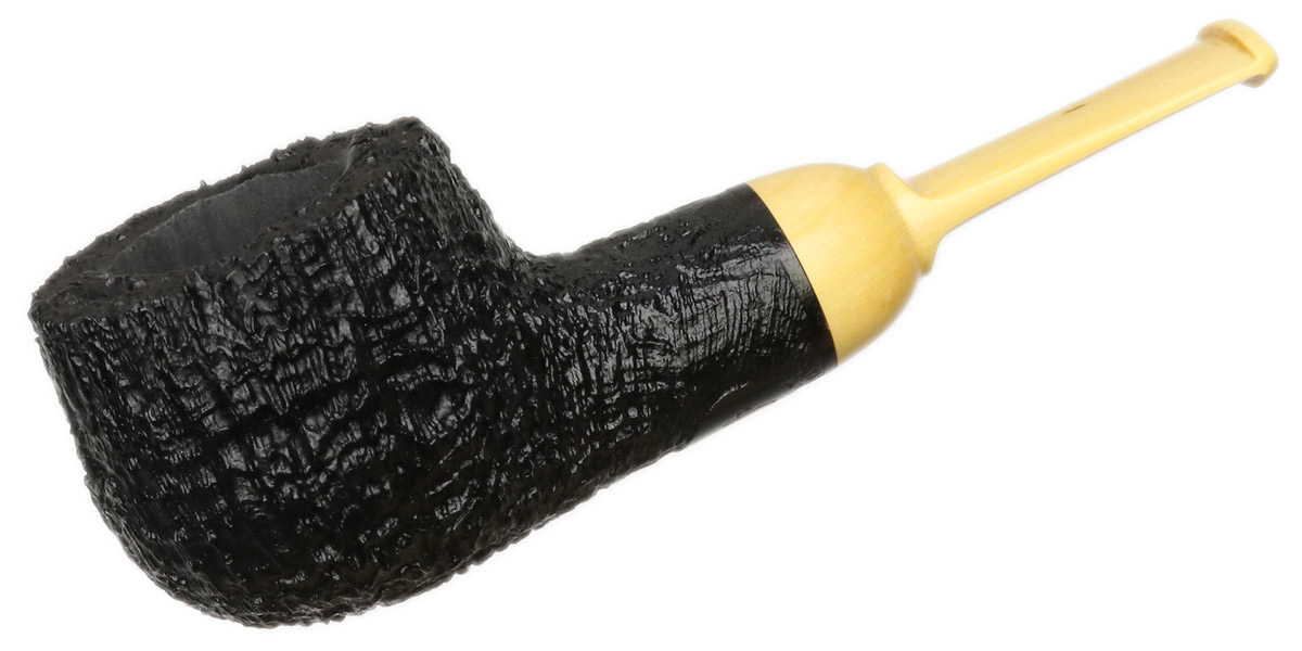 Pete Prevost Sandblasted Pot with Boxwood Stem
