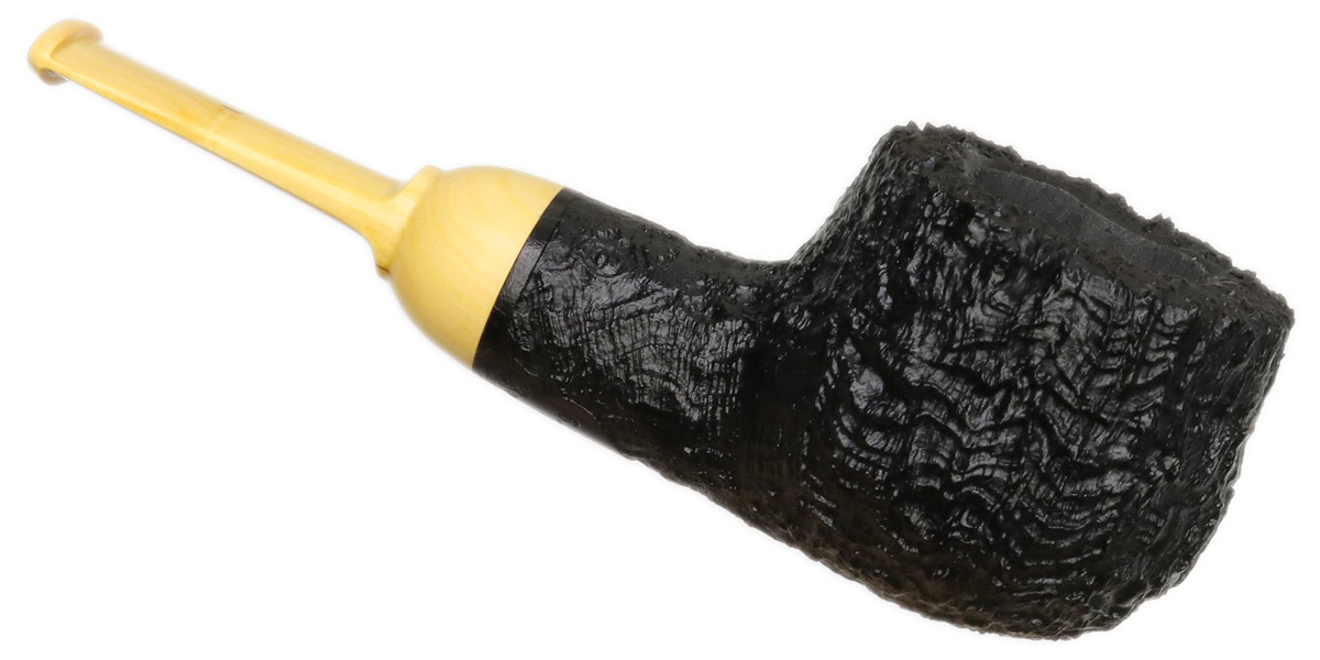 Pete Prevost Sandblasted Pot with Boxwood Stem