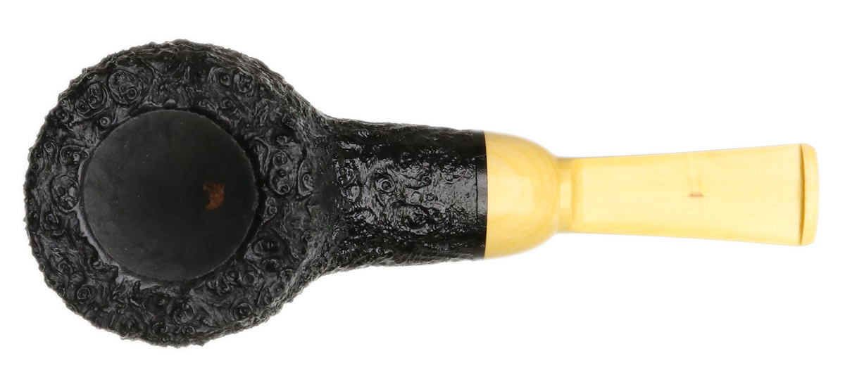 Pete Prevost Sandblasted Pot with Boxwood Stem