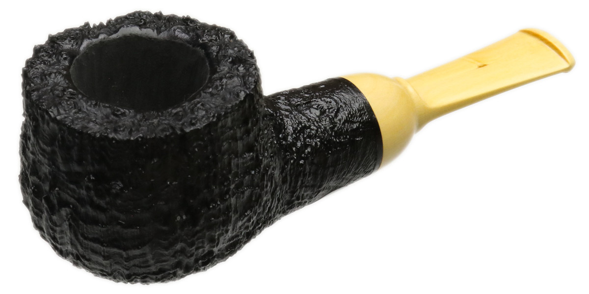 Pete Prevost Sandblasted Pot with Boxwood Stem