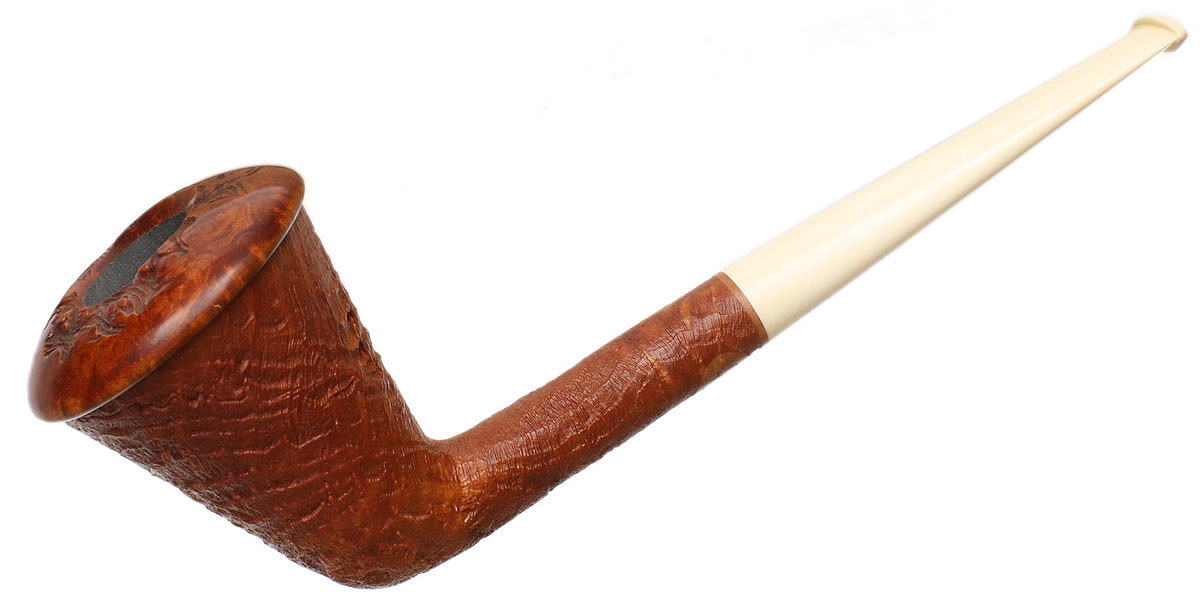 Pete Prevost Partially Sandblasted Calabash with Juma