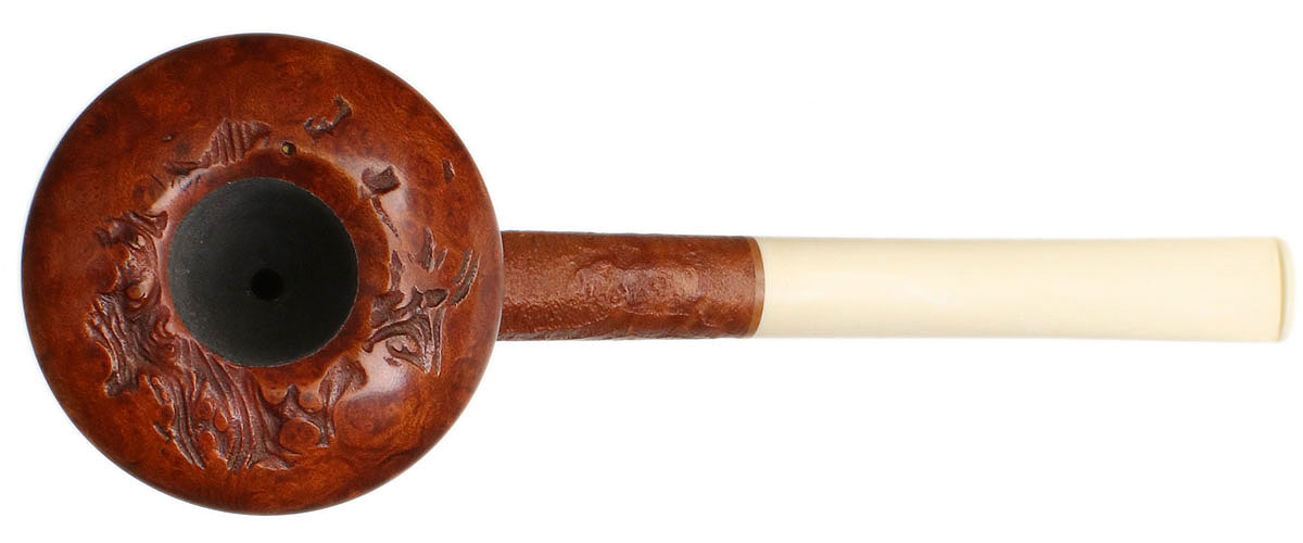 Pete Prevost Partially Sandblasted Calabash with Juma