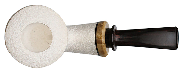 Gabriele Sandblasted Meerschaum Bent Dublin with Box Elder