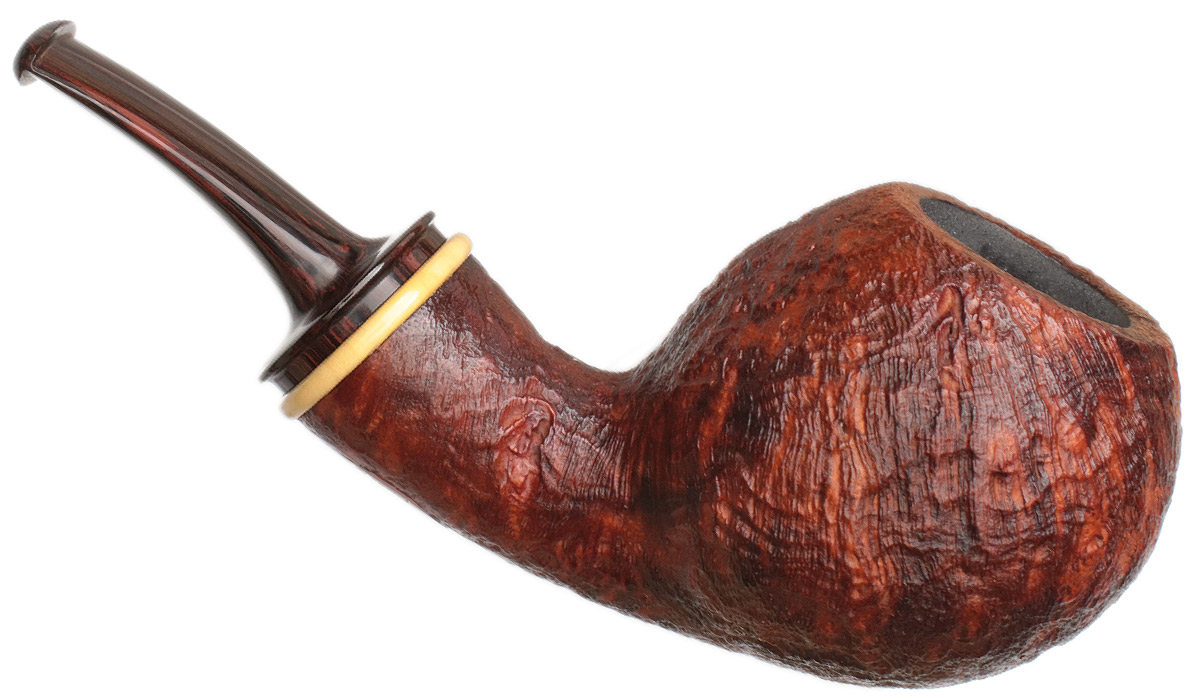Gabriele Sandblasted Bent Apple with Boxwood (Turtle)