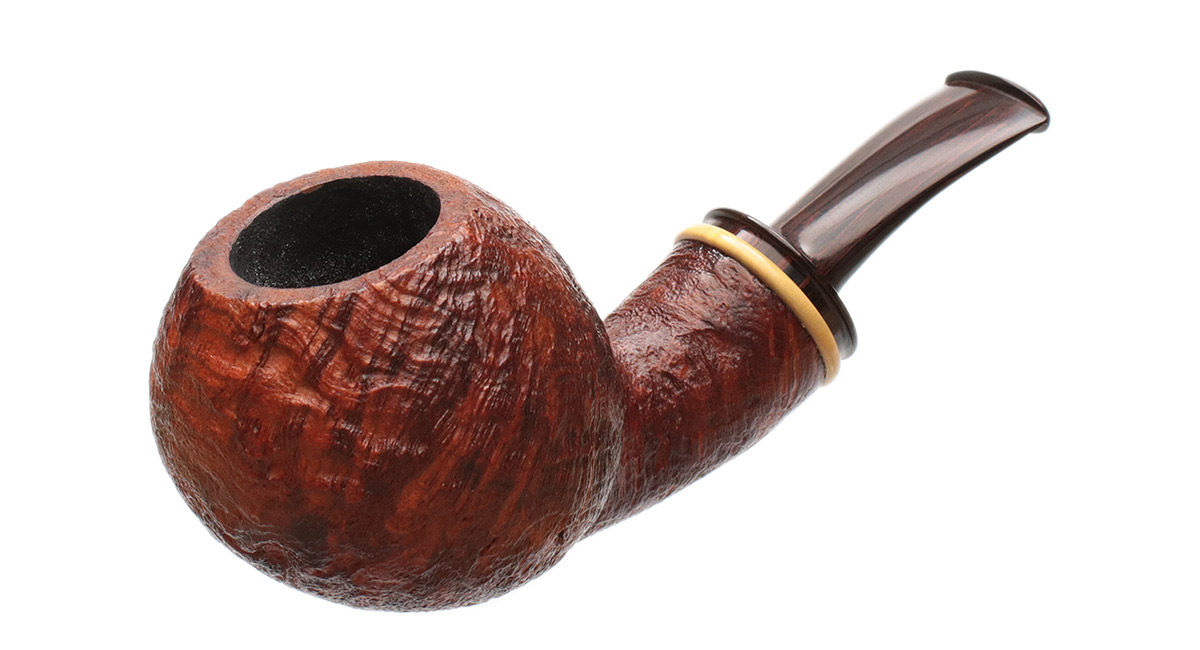 Gabriele Sandblasted Bent Apple with Boxwood (Turtle)
