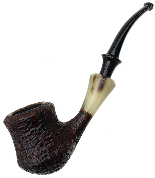 Chris Asteriou Sandblasted Vintage Bent Pot with Horn (35/17)