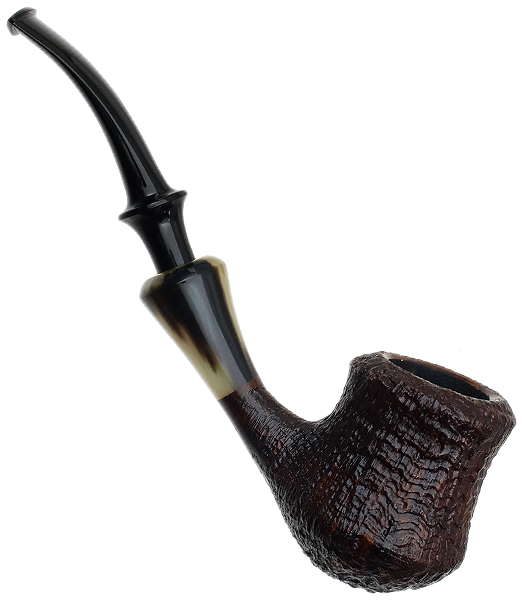 Chris Asteriou Sandblasted Vintage Bent Pot with Horn (35/17)