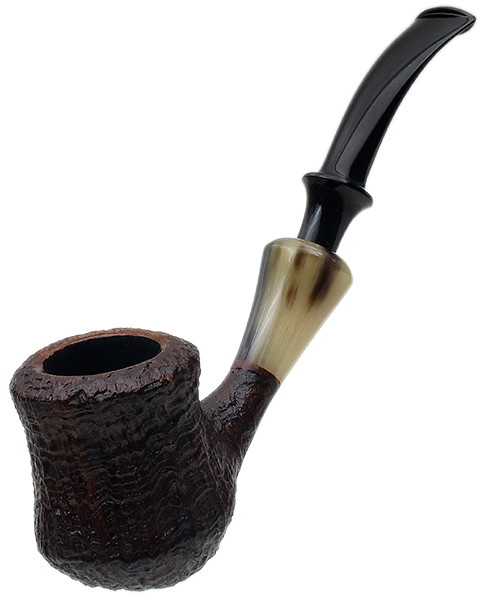 Chris Asteriou Sandblasted Vintage Bent Pot with Horn (35/17)