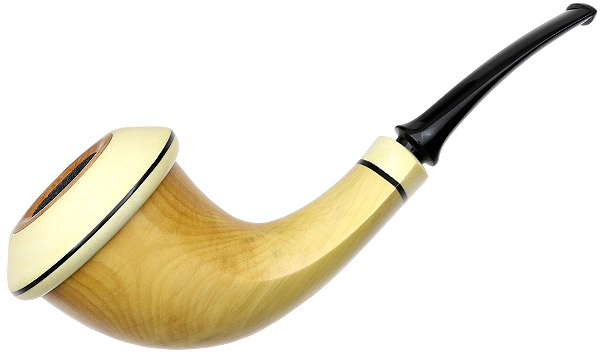 Chris Asteriou Smooth Boxwood Calabash with Holly (56/17)