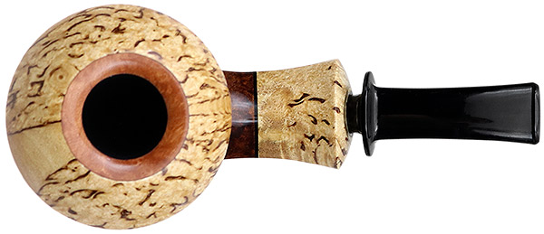 Chris Asteriou Smooth Calabash with Curly Birch (55/17)