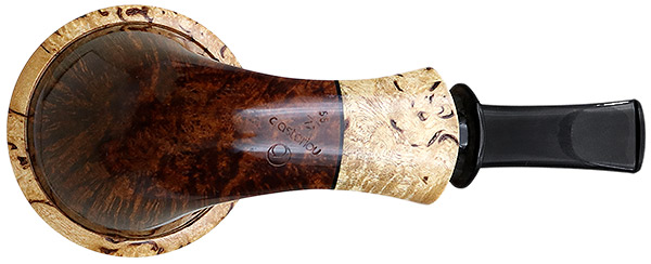 Chris Asteriou Smooth Calabash with Curly Birch (55/17)