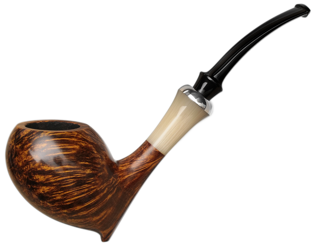 Chris Asteriou Smooth Bent Egg with Horn and Silver (47/19)