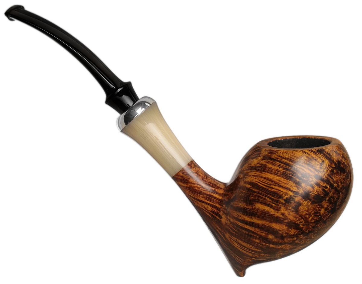 Chris Asteriou Smooth Bent Egg with Horn and Silver (47/19)