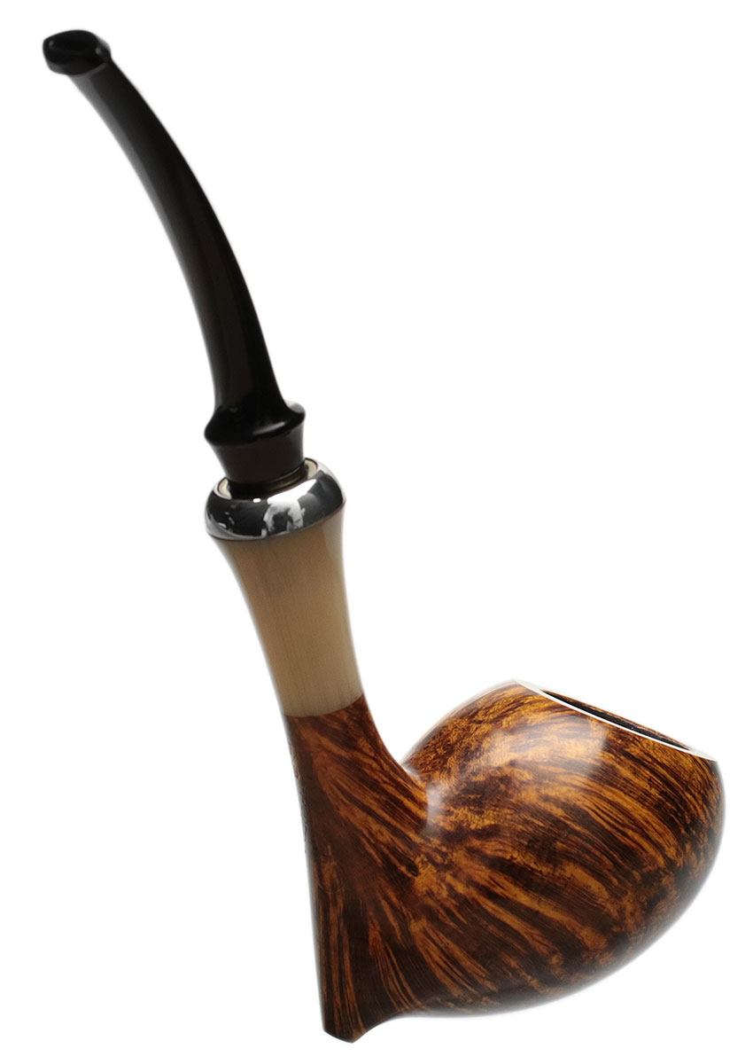 Chris Asteriou Smooth Bent Egg with Horn and Silver (47/19)