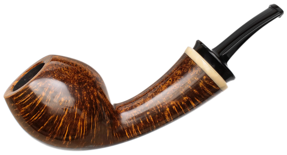 Chris Asteriou Smooth Bent Egg with Tagua Nut (38/20)