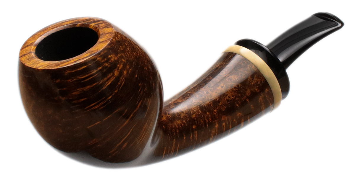 Chris Asteriou Smooth Bent Egg with Tagua Nut (38/20)