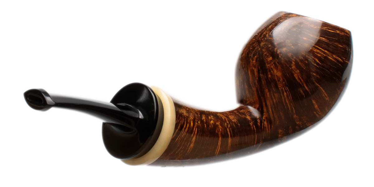 Chris Asteriou Smooth Bent Egg with Tagua Nut (38/20)