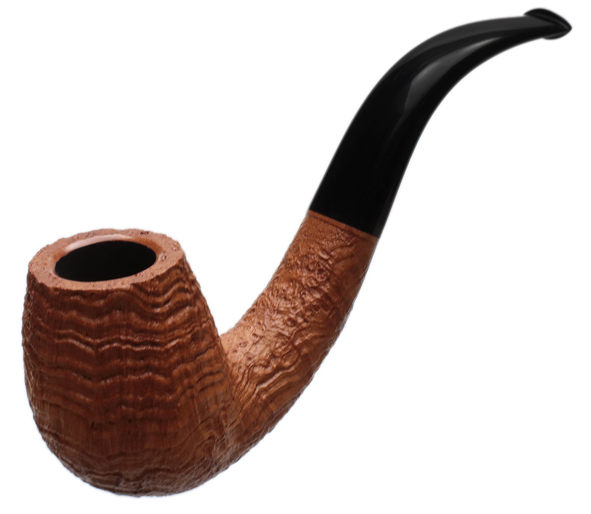 Chris Asteriou Sandblasted Natural Bent Billiard (1042/21)