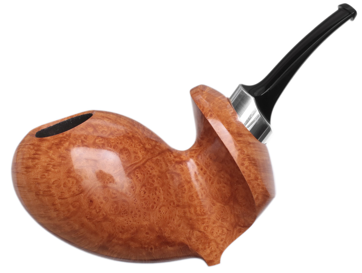 Chris Asteriou Smooth Natural Bent Egg with Silver (Narcissus)