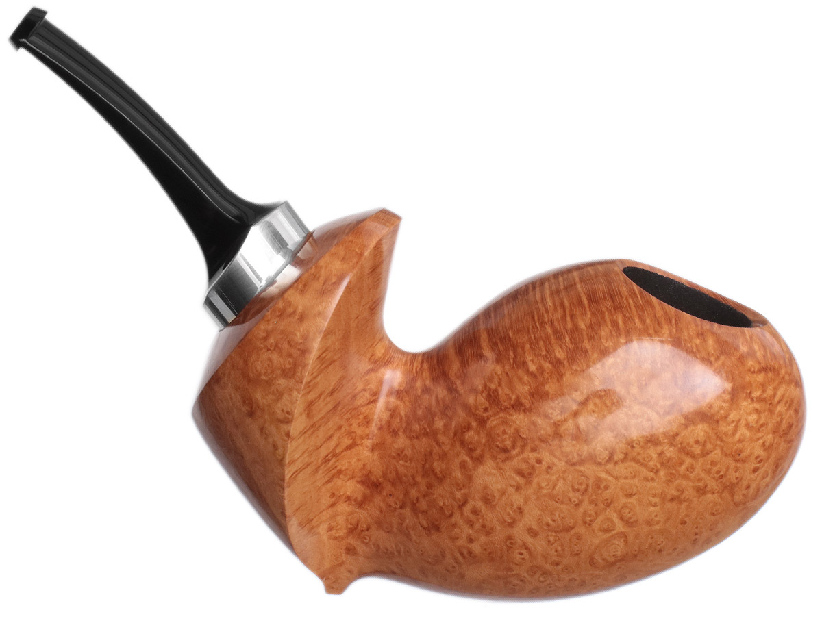 Chris Asteriou Smooth Natural Bent Egg with Silver (Narcissus)