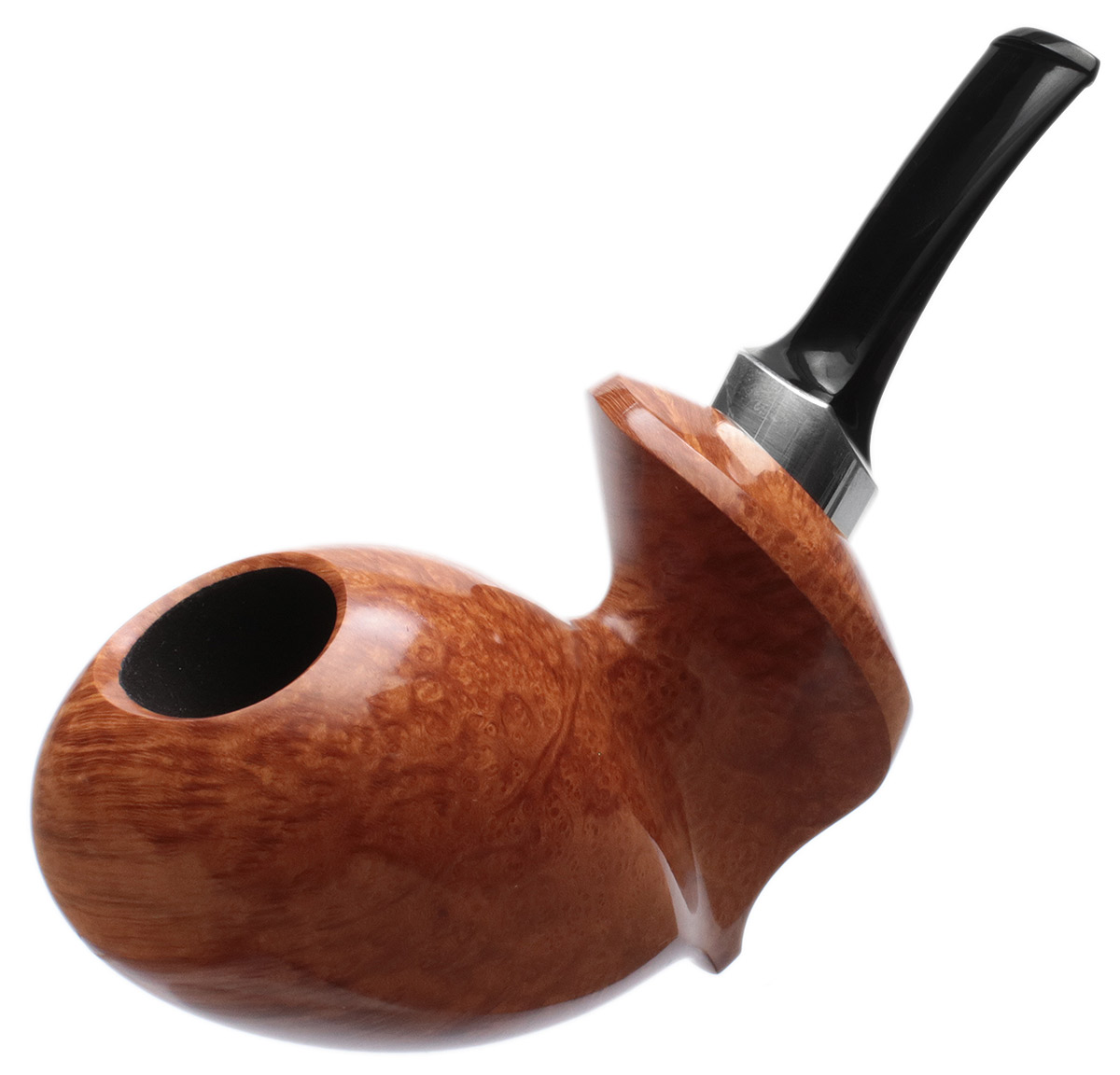 Chris Asteriou Smooth Natural Bent Egg with Silver (Narcissus)