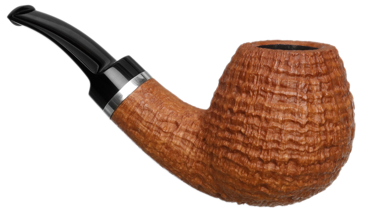 Chris Asteriou Sandblasted Natural Bent Brandy with Silver