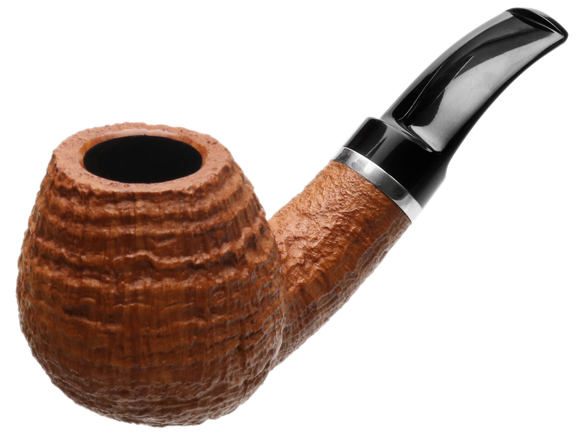 Chris Asteriou Sandblasted Natural Bent Brandy with Silver