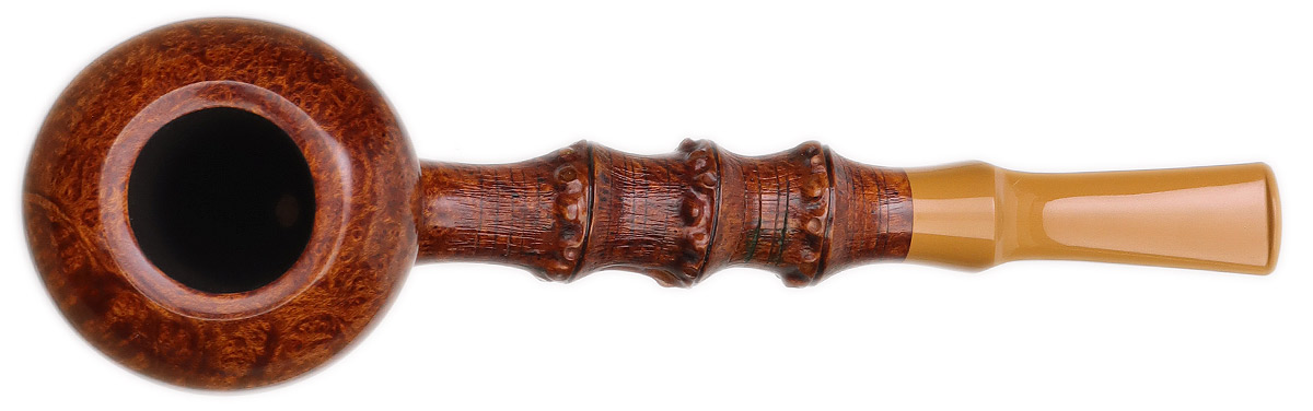 Chris Asteriou Smooth Acorn with Bamboo Carving
