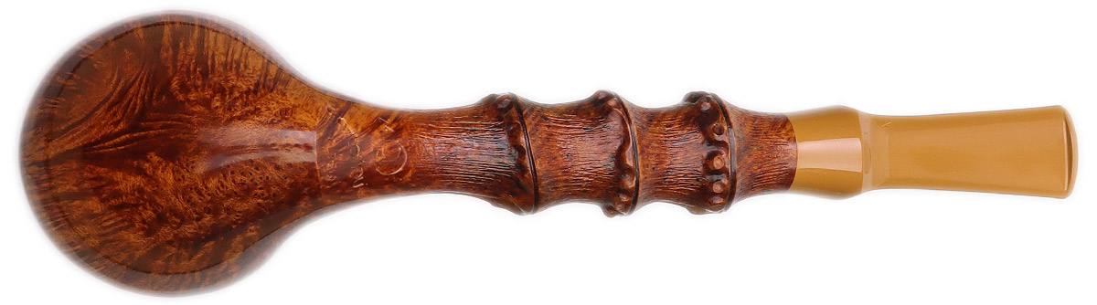 Chris Asteriou Smooth Acorn with Bamboo Carving