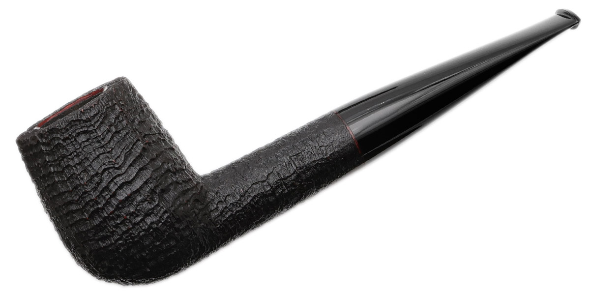 Chris Asteriou: Sandblasted Large Billiard Tobacco Pipe