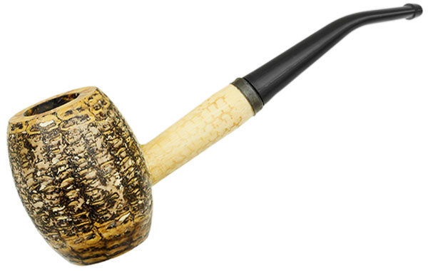 Missouri Meerschaum Country Gentleman Bent Stem Smoking Corncob Pipe - 5617