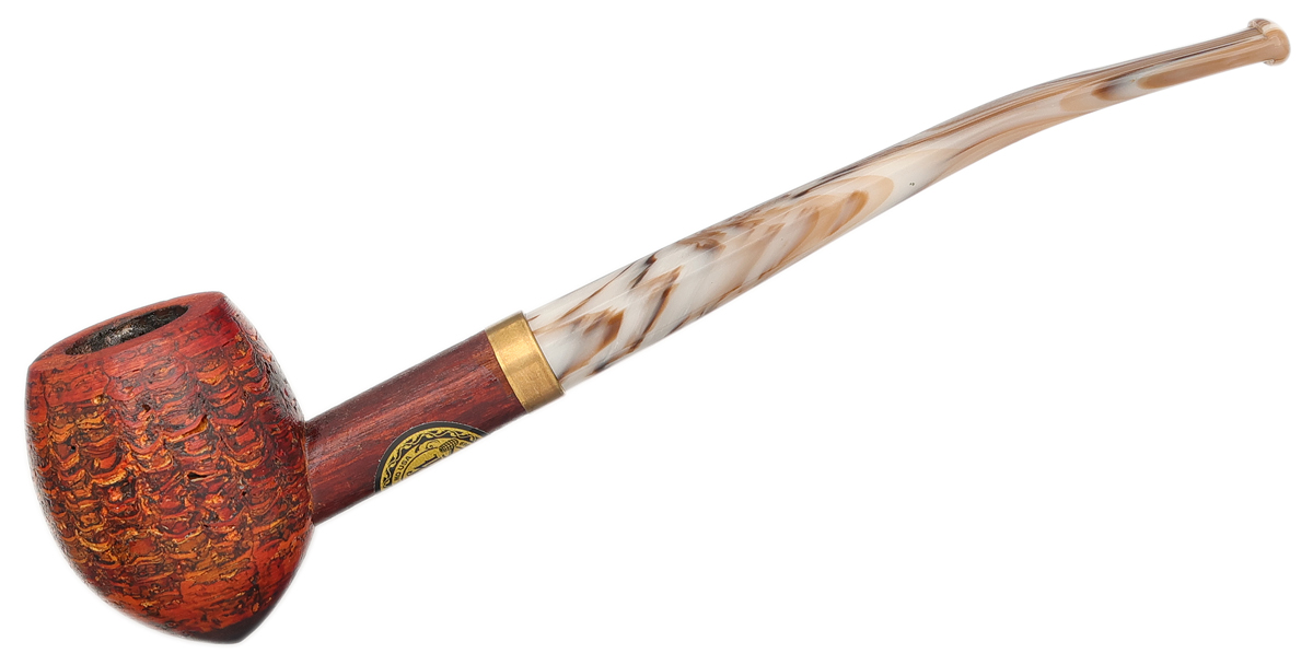 Missouri Meerschaum Cobbit Shire with Horn Patterned Stem