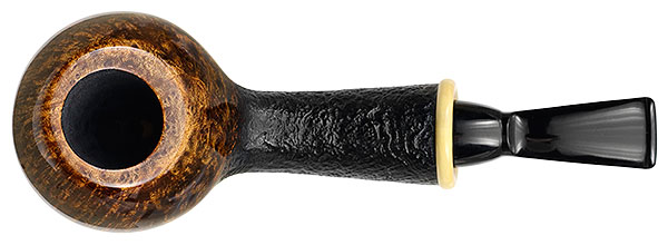 Wolfgang Becker Partially Sandblasted Bent Apple with Boxwood (Double Wolf Paw)
