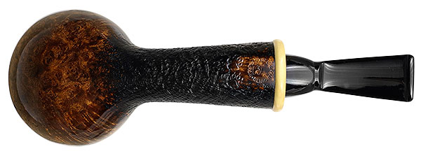 Wolfgang Becker Partially Sandblasted Bent Apple with Boxwood (Double Wolf Paw)