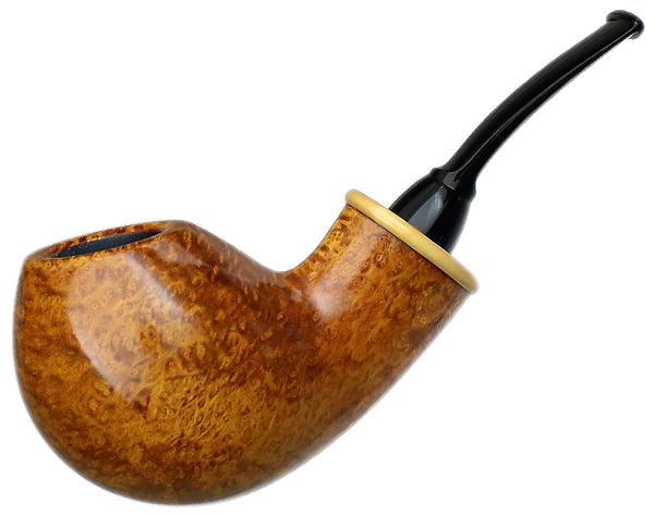 Wolfgang Becker Smooth Bent Egg with Boxwood (Signature) (1.17)