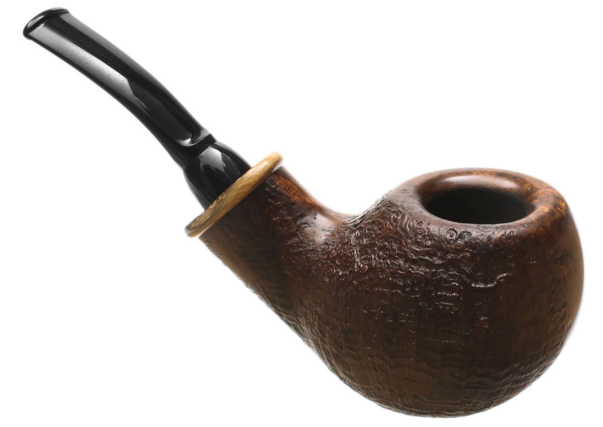 Wolfgang Becker Partially Sandblasted Bent Egg with Mammoth (Double Wolf Paw)