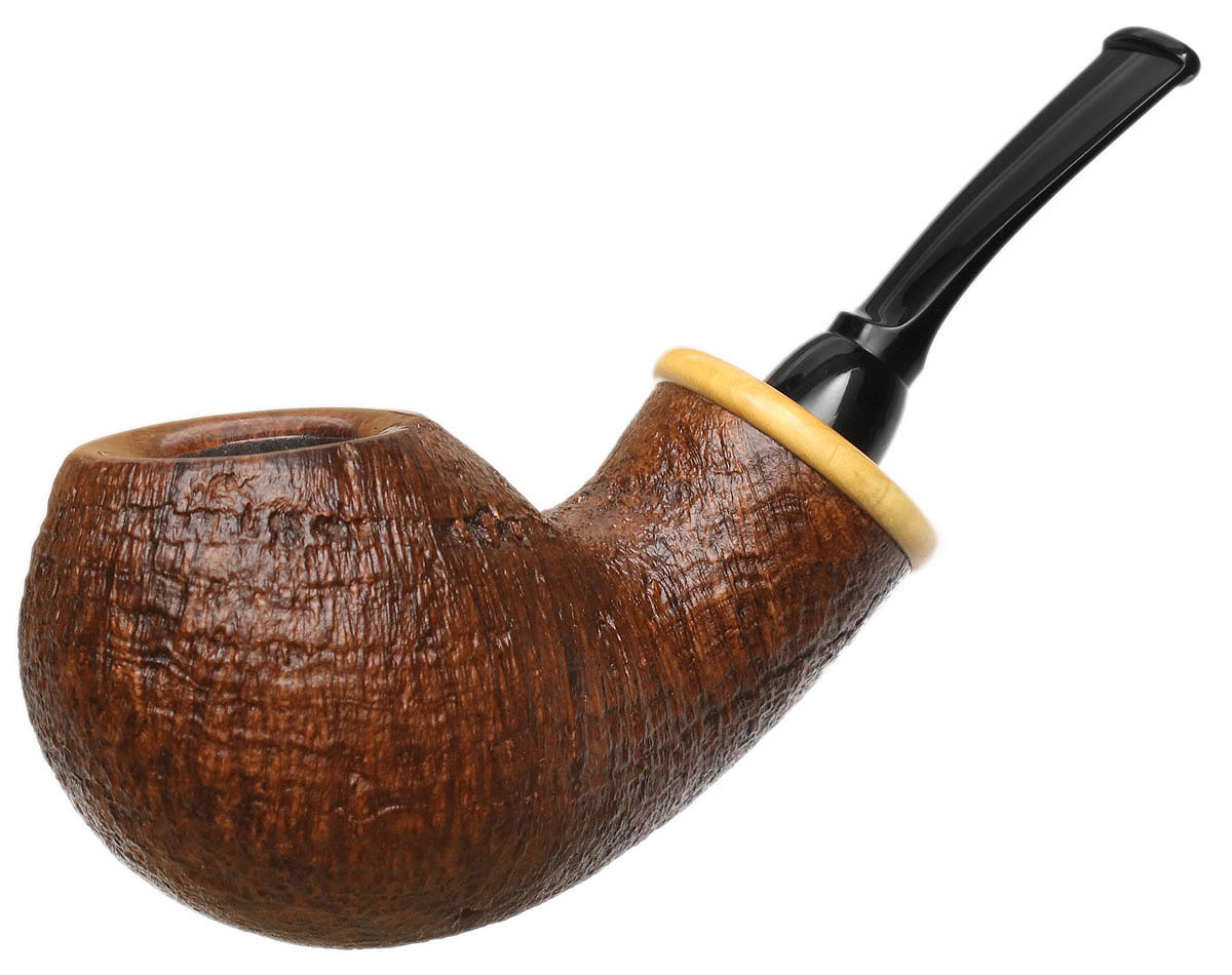 Wolfgang Becker Sandblasted Bent Apple with Boxwood (Double Wolf Paw)