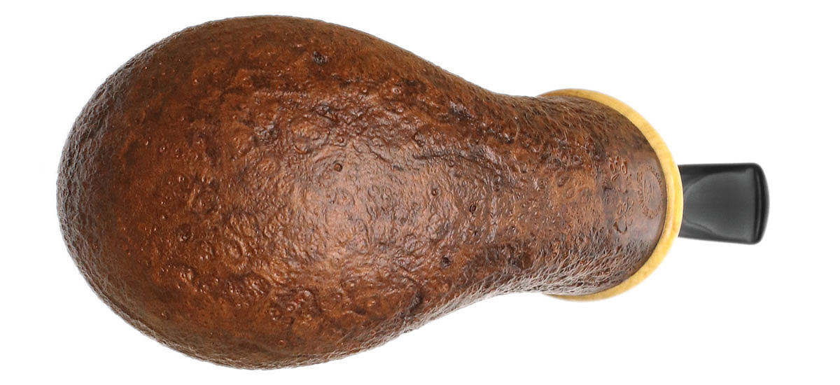 Wolfgang Becker Sandblasted Bent Apple with Boxwood (Double Wolf Paw)