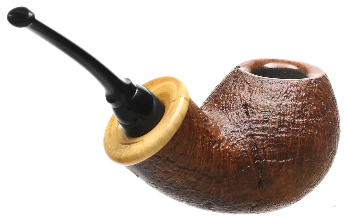 Wolfgang Becker Sandblasted Bent Apple with Boxwood (Double Wolf Paw)