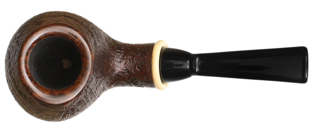 Wolfgang Becker Sandblasted Bent Egg with Mammoth (Double Wolf Paw)