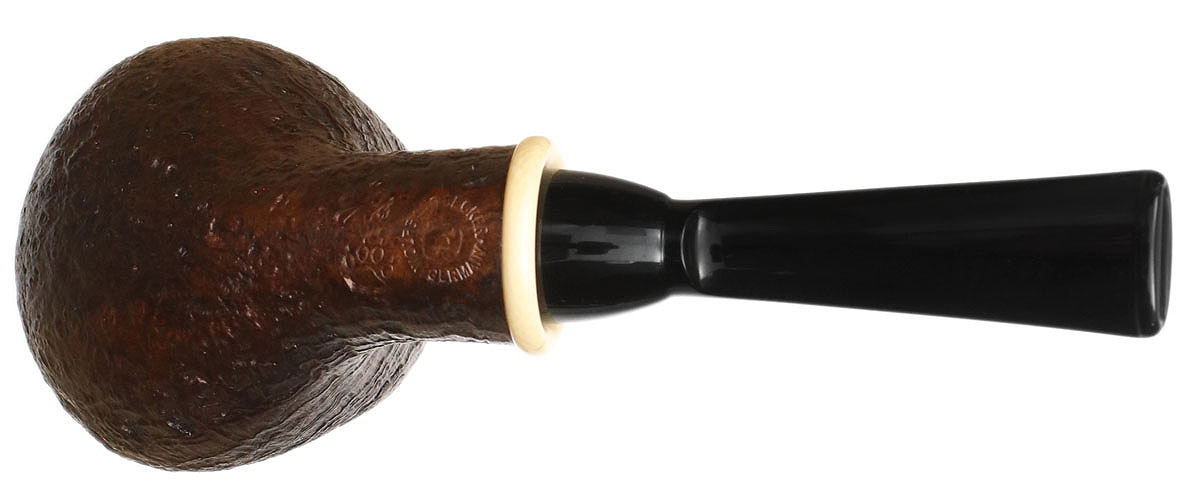 Wolfgang Becker Sandblasted Bent Egg with Mammoth (Double Wolf Paw)